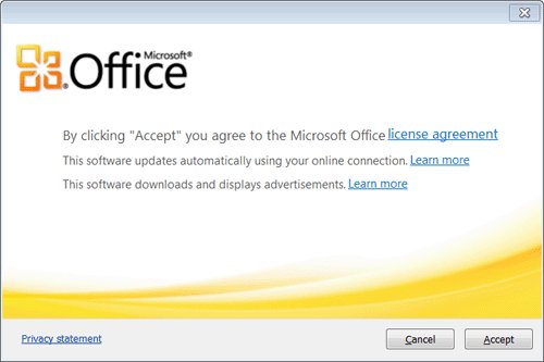  Microsoft Office Starter License Agreement