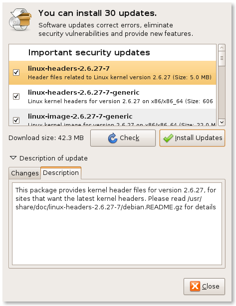 Ubuntu Update Manager